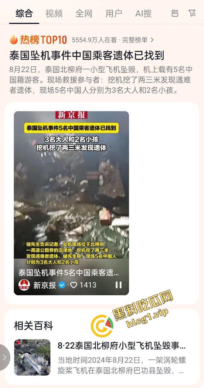 泰国坠机空难事件!于泰国北柳府坠毁 9人全部死亡 有5人为中国人!-1