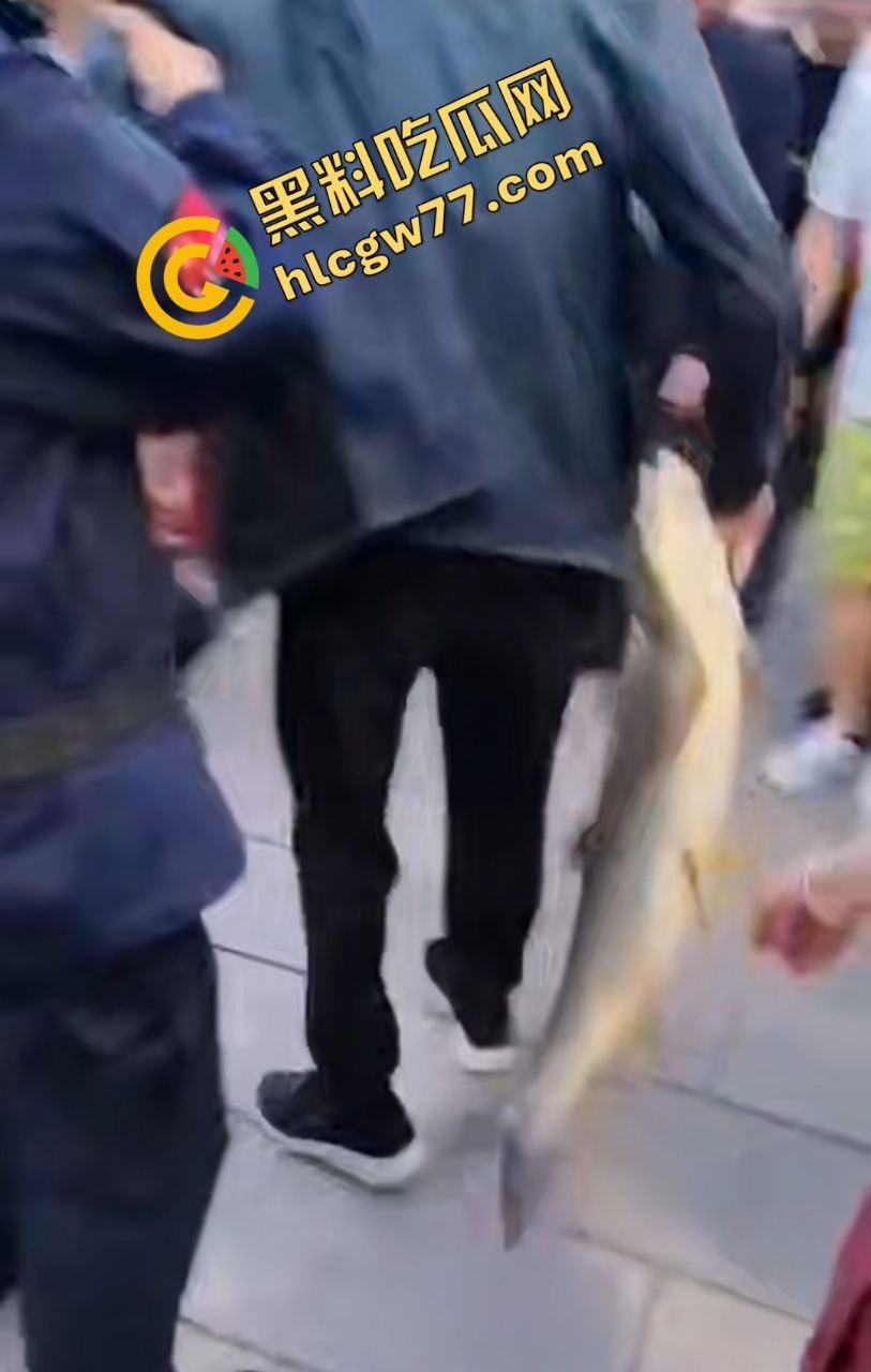 浙江宁波月湖公园惊爆变态大瓜,男子偷鱼用鱼嘴撸管,保安抓场逼放生!-4