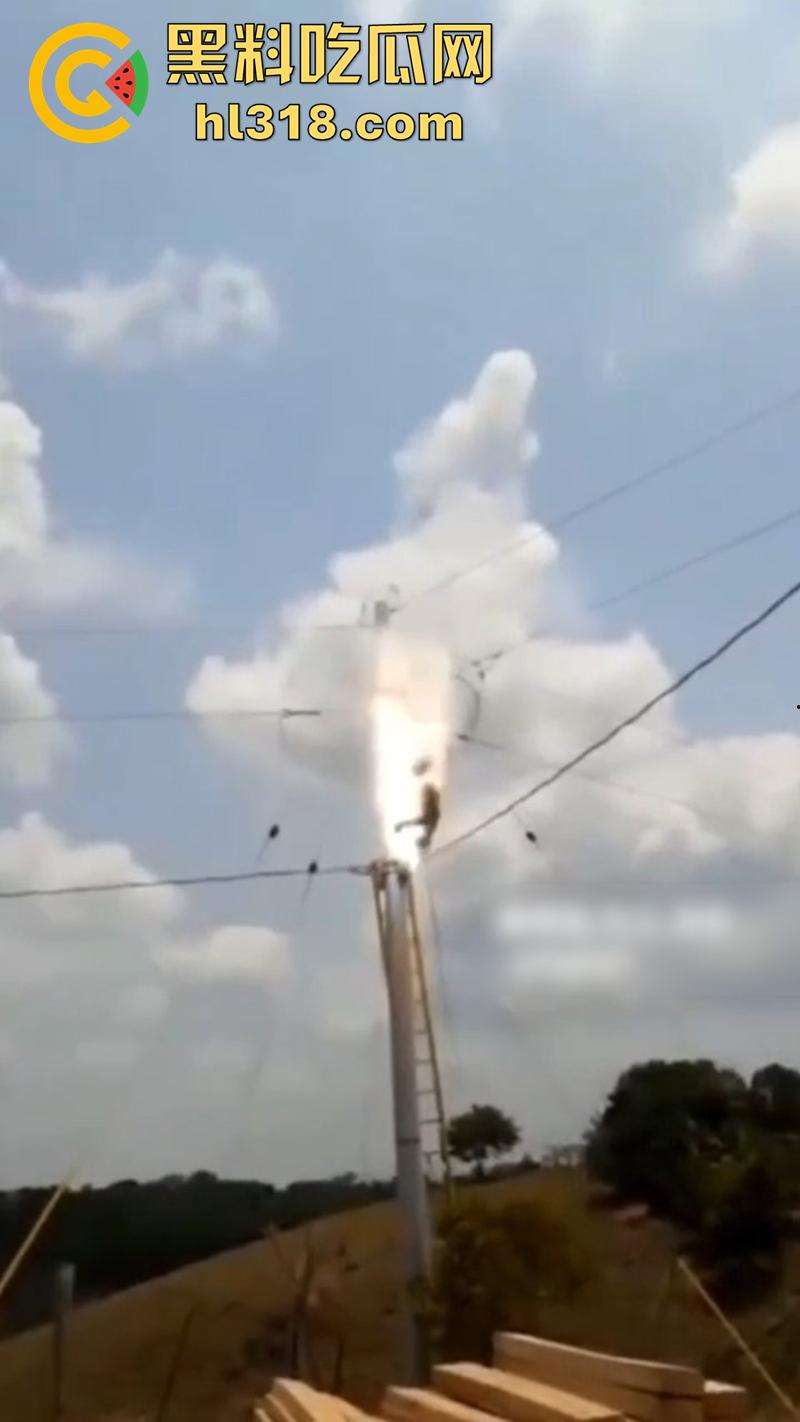 美国农场高压触电事故,农场主找来电工偷电,结果电工操作失误,竟直接当场电熟 现场画面流出!-6