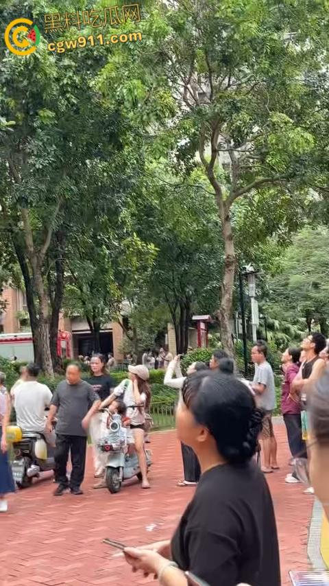 深圳观湖招商观园高楼着火,火势从十六楼窗户喷涌,消防员救出被困小伙,整栋楼被烧的面目全非!-1