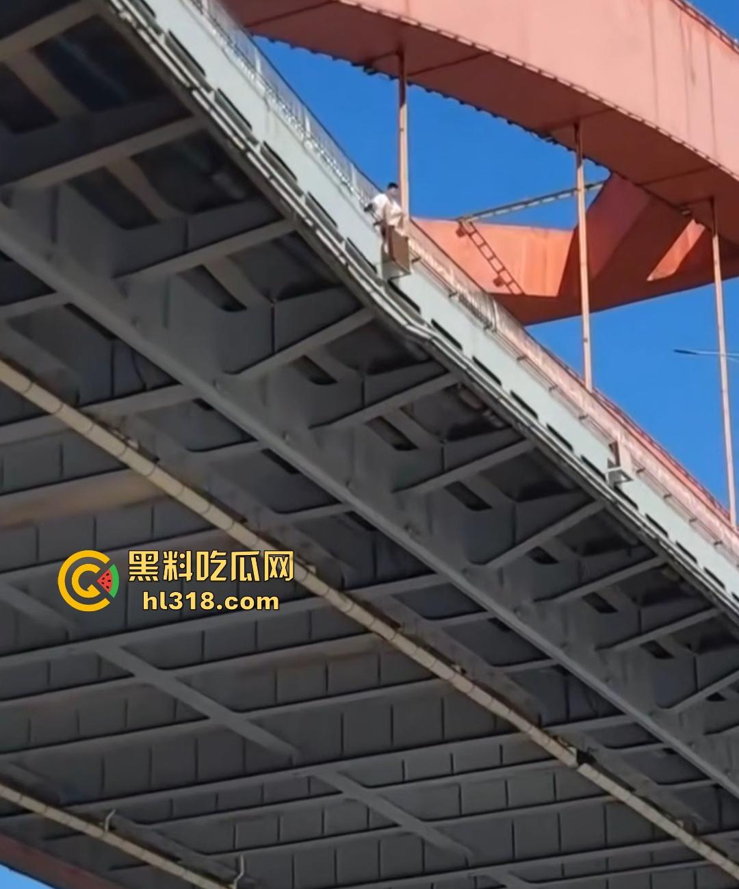 宜宾南门大桥惊魂跳河!黄河波浪敲响生命警钟,黄金30秒生死救援捡回一条狗命!-1